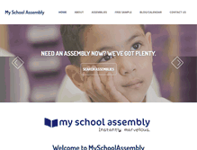 Tablet Screenshot of myschoolassembly.co.uk